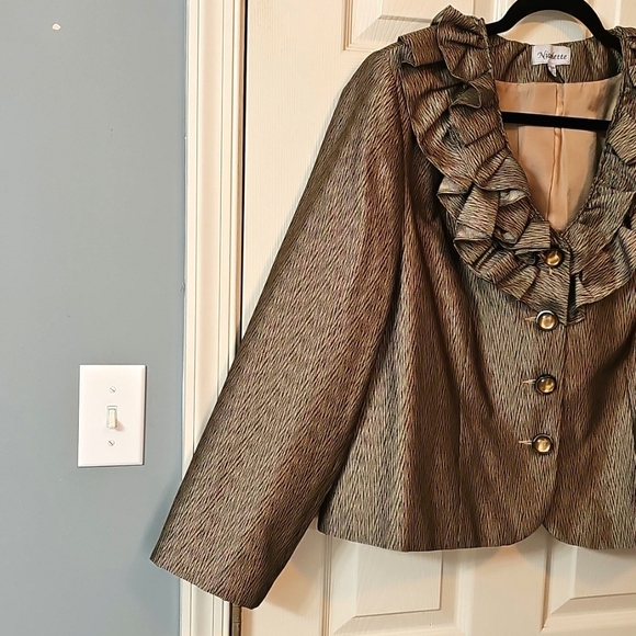 Nicolette Ruffled Blazer Jacket Elegant Wear Office Wear Career Minimalist - Picture 6 of 16